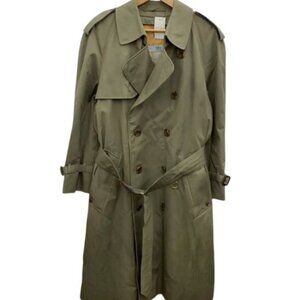 Aquascutum light green trench coat size M